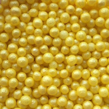 FunCakes Metallic Gold Sugar Pearls 4mm 80g